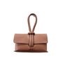 Leather Clutch Crossbody Bag With Knot Handle And Strap, thumbnail 10 of 12