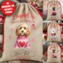 Personalised Dog Valentine Love Heart Sack, thumbnail 1 of 12