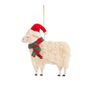 Festive Woolley Sheep Hanging Decoration, thumbnail 2 of 2