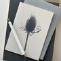 Teasel Grey Note Card, thumbnail 1 of 2