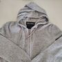 Personalised Pure Cashmere Grey Jumpsuit Hooded Onesie, thumbnail 6 of 11