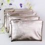 Bridesmaids Champagne Leather Clutch Bag Set Of Four, thumbnail 3 of 10