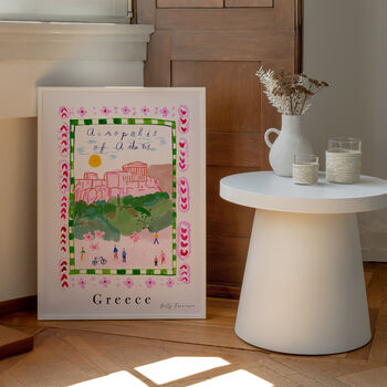 Acropolis Greece Art Print, Athens City Scene, 7 of 7