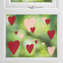 Valentines Heart Window Stickers, thumbnail 1 of 2
