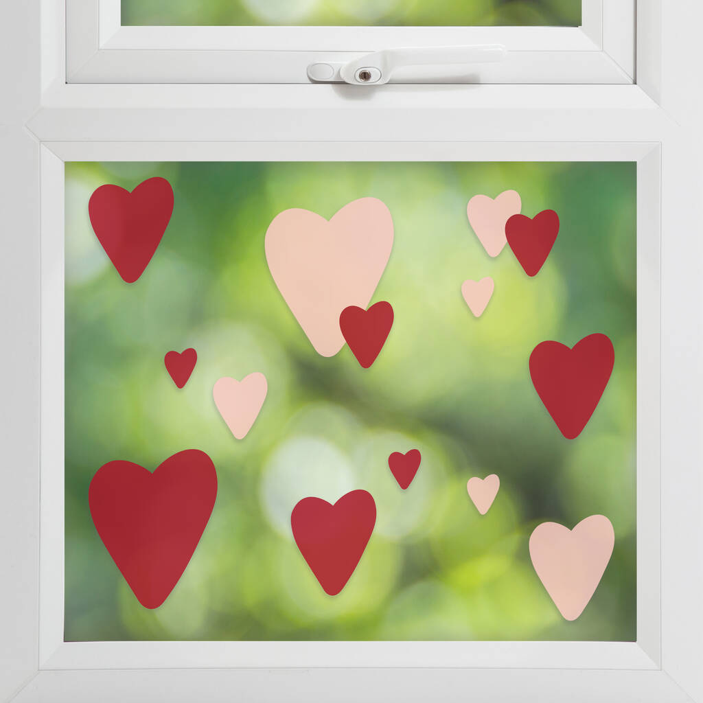 Valentines Heart Window Stickers, 1 of 2