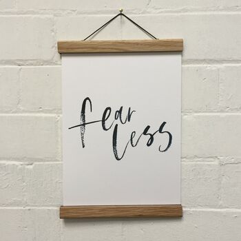 Fearless Brush Lettered Print, 2 of 4