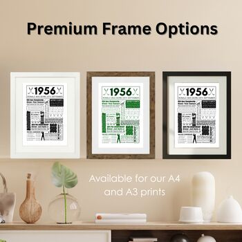 1956 Personalised 70th Birthday Golf Print, 4 of 9