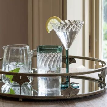 Deco Swirl Cocktail Glass, 2 of 3