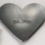 6th Anniversary Gift, Mini Decorative Iron Heart Dish With Smooth Metallic Finish, thumbnail 6 of 9