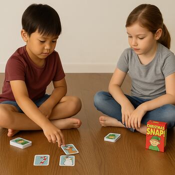 Children's Christmas Snap Card Game Christmas Eve Box, 3 of 4