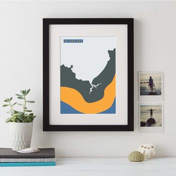 Abstract Coastline Personalised Prints, 7 of 10