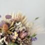 Dried Hydrangea Protea Bouquet With Palm Spear And Eucalyptus, thumbnail 4 of 5