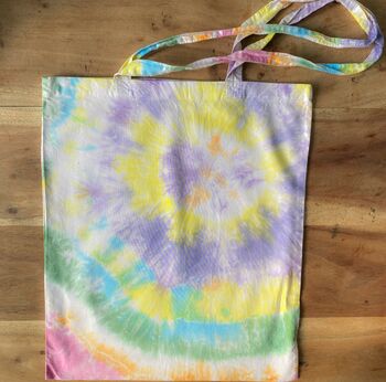 100% Cotton Hand Made Tie Dye Tote, 3 of 5