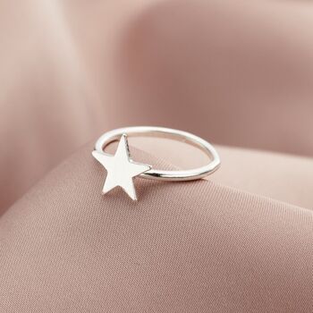 Personalised Star Initial Ring, 4 of 6