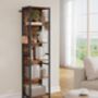 Six Tier Book Shelf Bookcase Shelving Unit Hooks, thumbnail 4 of 7