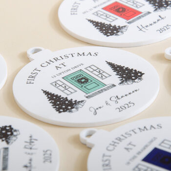 Personalised First Christmas Home Bauble Decoration, 2 of 11