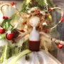 Personalised Red Berry Woodland Fairy Tree Topper, thumbnail 10 of 12