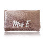 Rose Gold Personalised Sequin Clutch, thumbnail 3 of 6