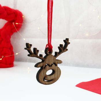 Cute Wooden Reindeer Ornament, 9 of 12