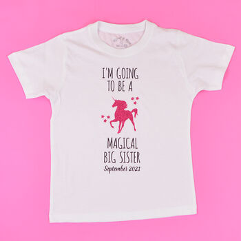 'Magical Big Sister' New Baby Announcement T Shirt, 5 of 5