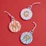 Personalised Patterned Pastel Christmas Decoration, thumbnail 3 of 4
