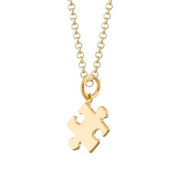 Jigsaw Necklace, Sterling Silver Or Gold Plated, 10 of 11