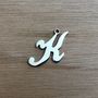 Personalised Sterling Silver Initial Letter Keyring, thumbnail 10 of 10