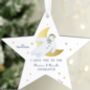 Personalised The Snowman Gold Wooden Star Decoration, thumbnail 1 of 3