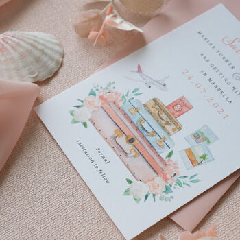 Travel Save The Date Cards For Destination Wedding, 4 of 7