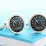 Personalised Date Sportscar Speedometer Cufflinks, thumbnail 1 of 5