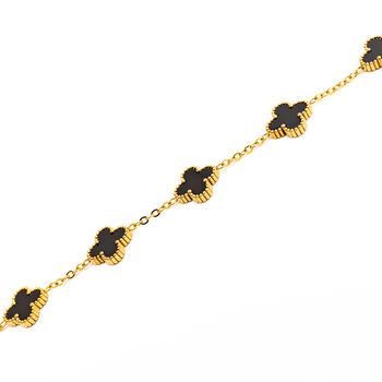 Clover Bracelet Gold/Black, 3 of 4