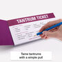 Little Ticket Book Of Tantrums | Playful Emotional Expression Cards, thumbnail 4 of 7