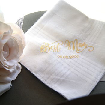 Best Man Wedding Gift Keepsake Handkerchief, 3 of 7