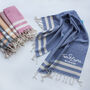 Personalised Soft Cotton Tea Towel And Tablecloth, thumbnail 6 of 11