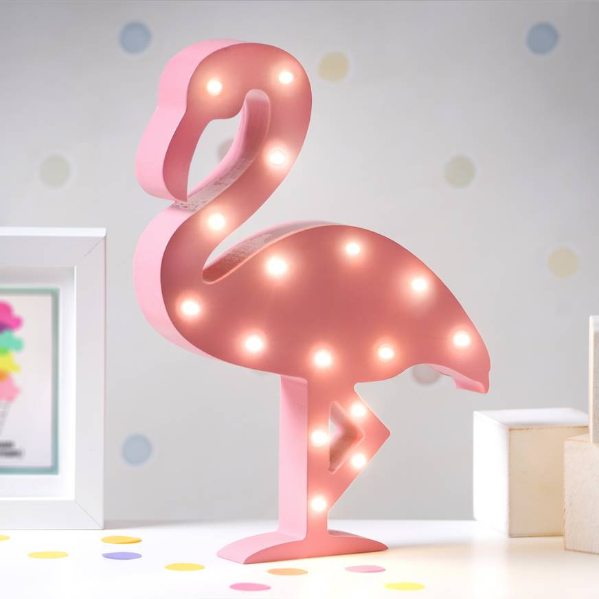 flamingo led light by thelittleboysroom