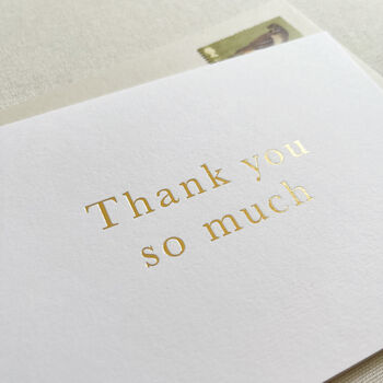 Gold Foil Thank You Card, 2 of 2