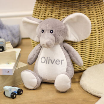 Personalised Elephant Teddy Bear Soft Toy, 5 of 6