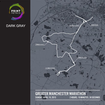 Personalised Manchester Marathon Poster, 5 of 12