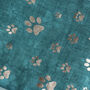 Cat Paw Print Foil Scarf Gift, thumbnail 4 of 9