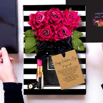 Panache Five Rose Scented Bouquet Birthday Card, 11 of 12