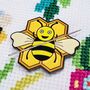 Jigsaw Bee Cross Stitch Kit, thumbnail 3 of 7
