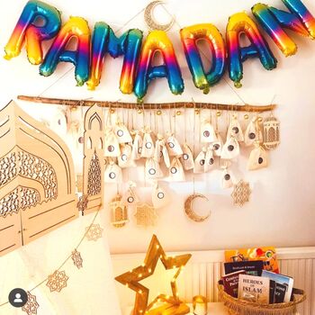 Ramadan Foil Balloons Rainbow, 2 of 2