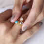 Birthstone Ring In Silver Or 18ct Gold Vermeil Plated, thumbnail 4 of 11