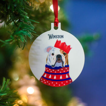 Personalised Party Dog Breed Christmas Decoration, 10 of 12