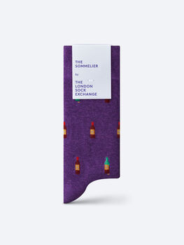 The Sommelier's Giftbox – Luxury Wine Themed Socks, 6 of 10