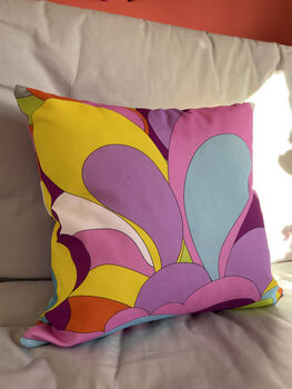 Rainbow Paisley Cushion, 4 of 6