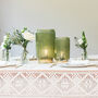 Cordless Green Ribbed Glass Lamps, thumbnail 2 of 7