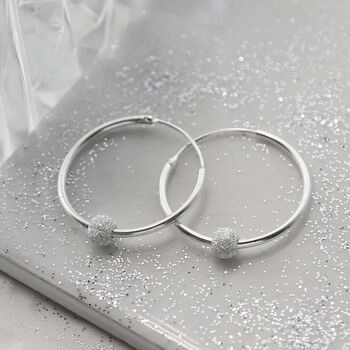 Sterling Silver Disco Ball Hoops, 9 of 10