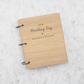 Personalised ‘Our Wedding Day’ Guest Book, 2 of 6