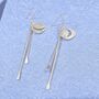 Sterling Silver Soma Drop Earrings, thumbnail 2 of 3